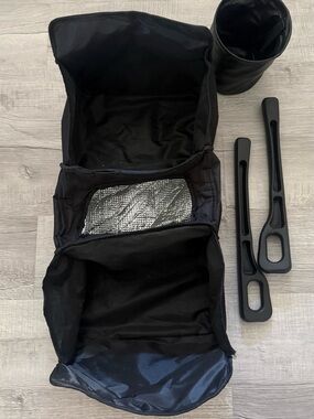 Collapsible Black Car Trunk Organizer with cooler bundle